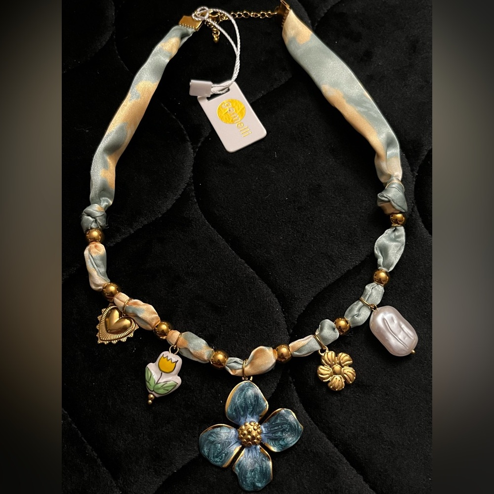 GEMELLI Scarf Charm Necklace